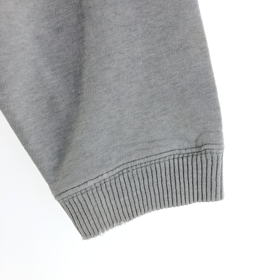 Eddie Bauer Flocked Print Logo Sweatshirt, Men's XL cotton gray type Vintage Second Hand