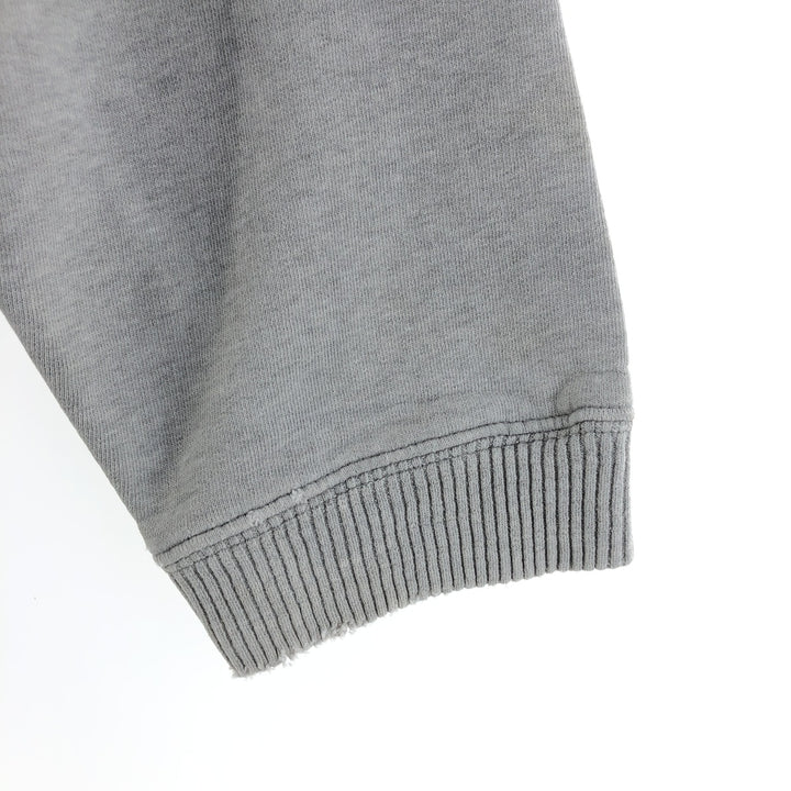 Eddie Bauer Flocked Print Logo Sweatshirt, Men's XL cotton gray type Vintage Second Hand