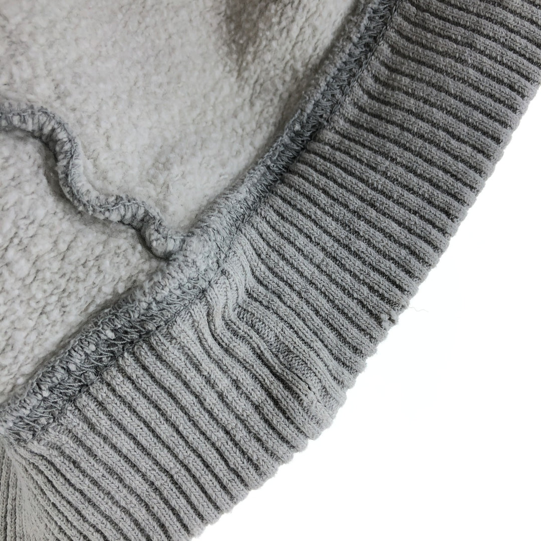 Eddie Bauer Flocked Print Logo Sweatshirt, Men's XL cotton gray type Vintage Second Hand