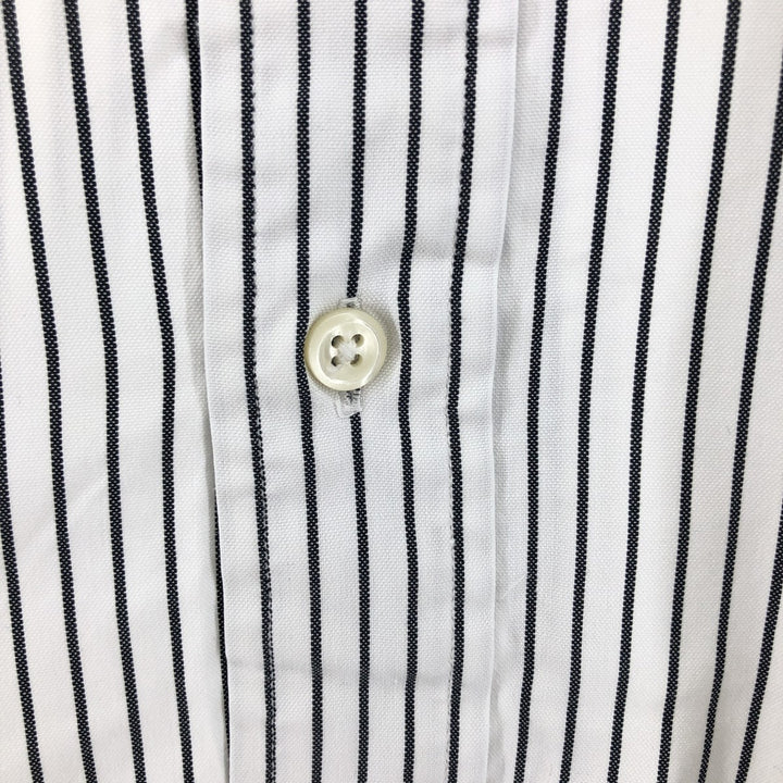 Ralph Lauren YARMOUTH Long Sleeve Button-Down Striped Shirt, Men's XL cotton black type Vintage Second Hand