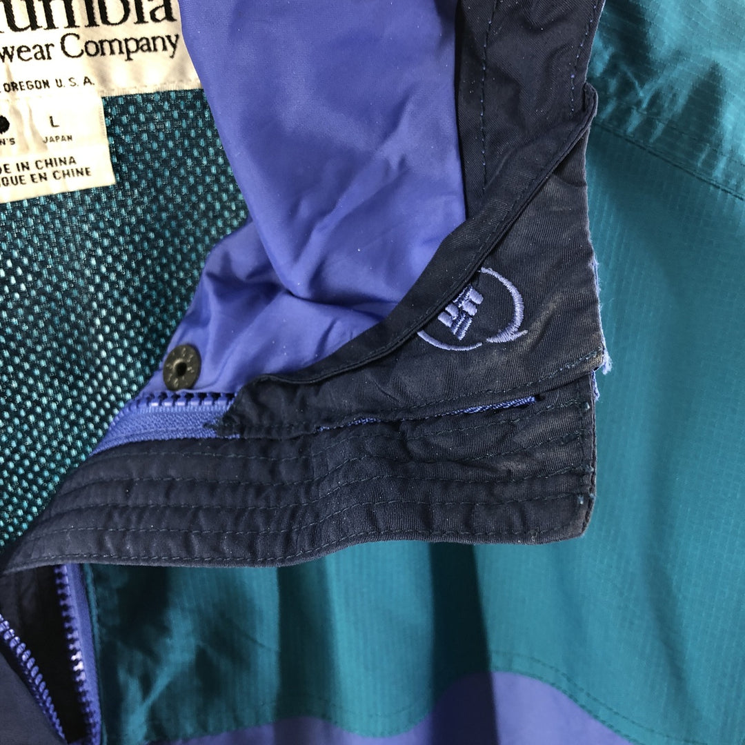 90s~00'S Columbia Mountain Parka Shell Jacket Women's M size Nylon Purple type blue-purple Vintage Second Hand