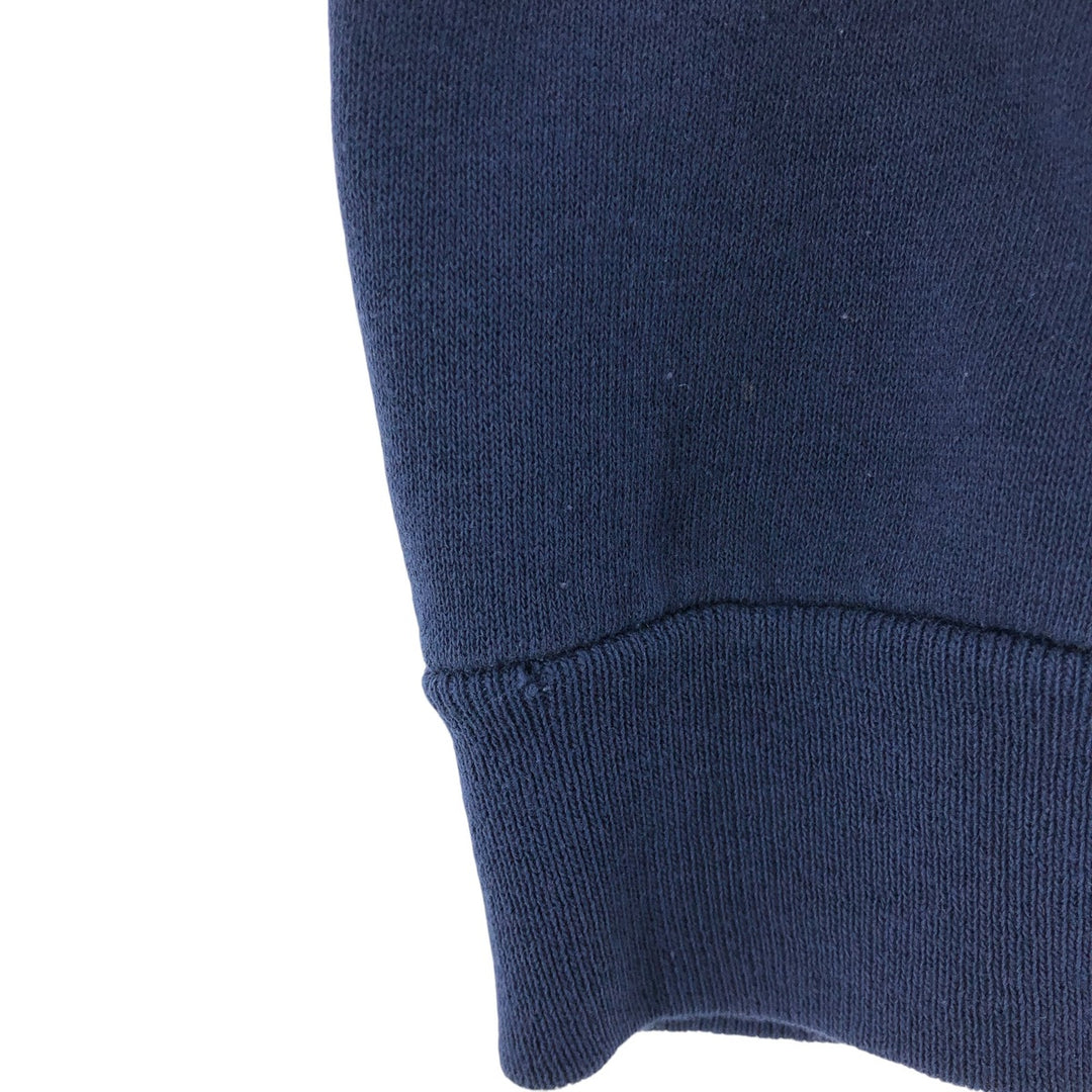 90'S Hanes ACTIVEWEAR Printed Sweatshirt Trainer Made in USA Men's XL Vintage cotton navy blue type Vintage Second Hand