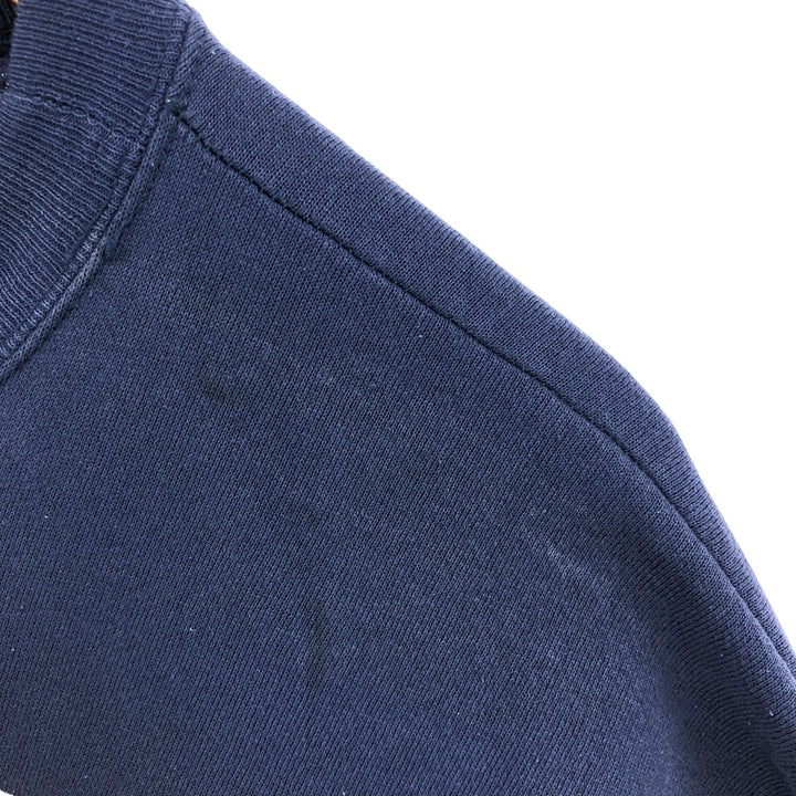 90'S Hanes ACTIVEWEAR Printed Sweatshirt Trainer Made in USA Men's XL Vintage cotton navy blue type Vintage Second Hand