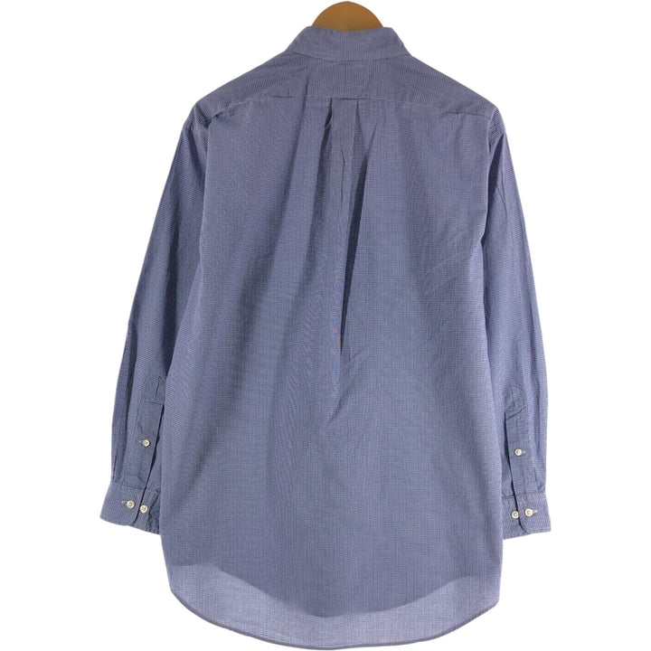 Ralph Lauren YARMOUTH Long Sleeve Button Down Check Shirt Men's XL cotton purple type Vintage Second Hand