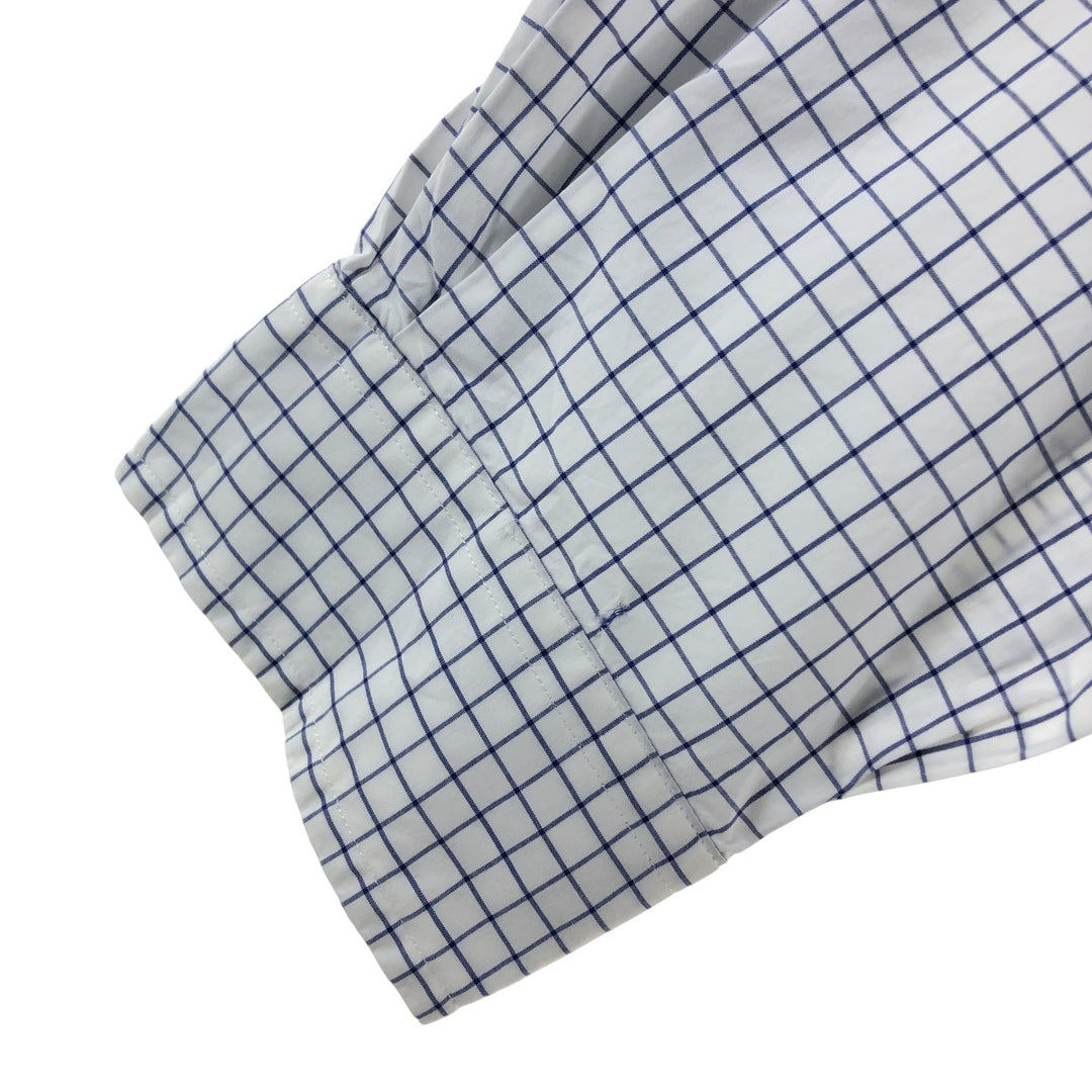 Ralph Lauren long sleeve button down check shirt, men's XL size cotton white type Vintage Second Hand