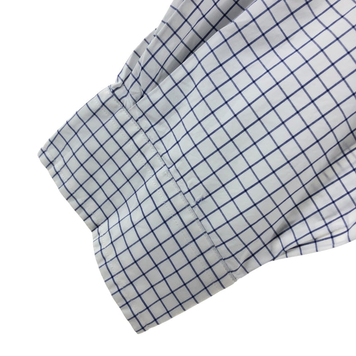 Ralph Lauren long sleeve button down check shirt, men's XL size cotton white type Vintage Second Hand