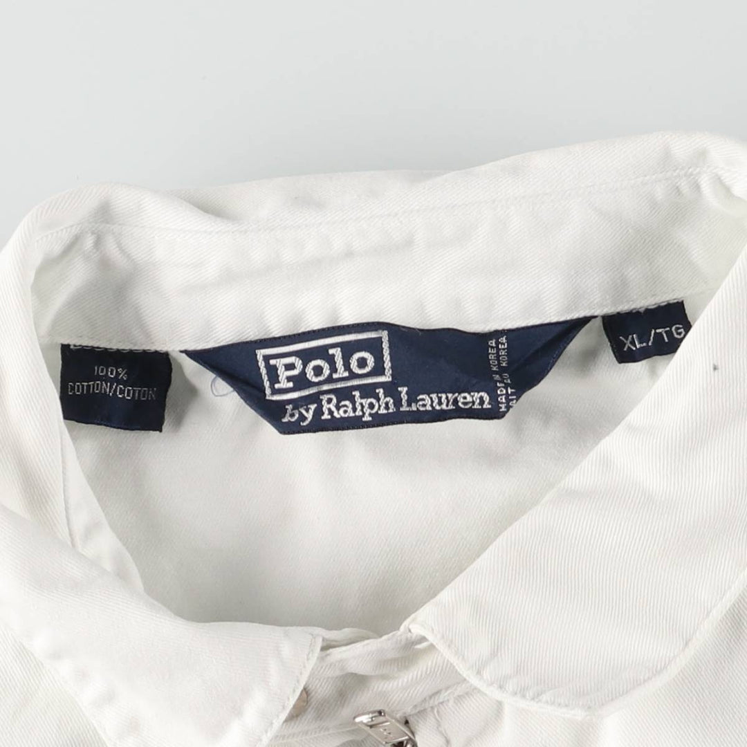 Ralph Lauren POLO by Ralph Lauren Swing Top Sports Jacket Men's XL cotton white type Vintage Second Hand