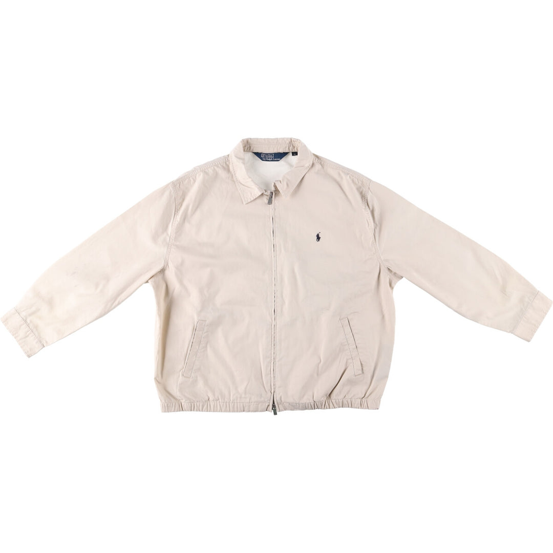 Ralph Lauren POLO by Ralph Lauren Swing Top Sports Jacket Men's XL cotton Beige type Vintage Second Hand