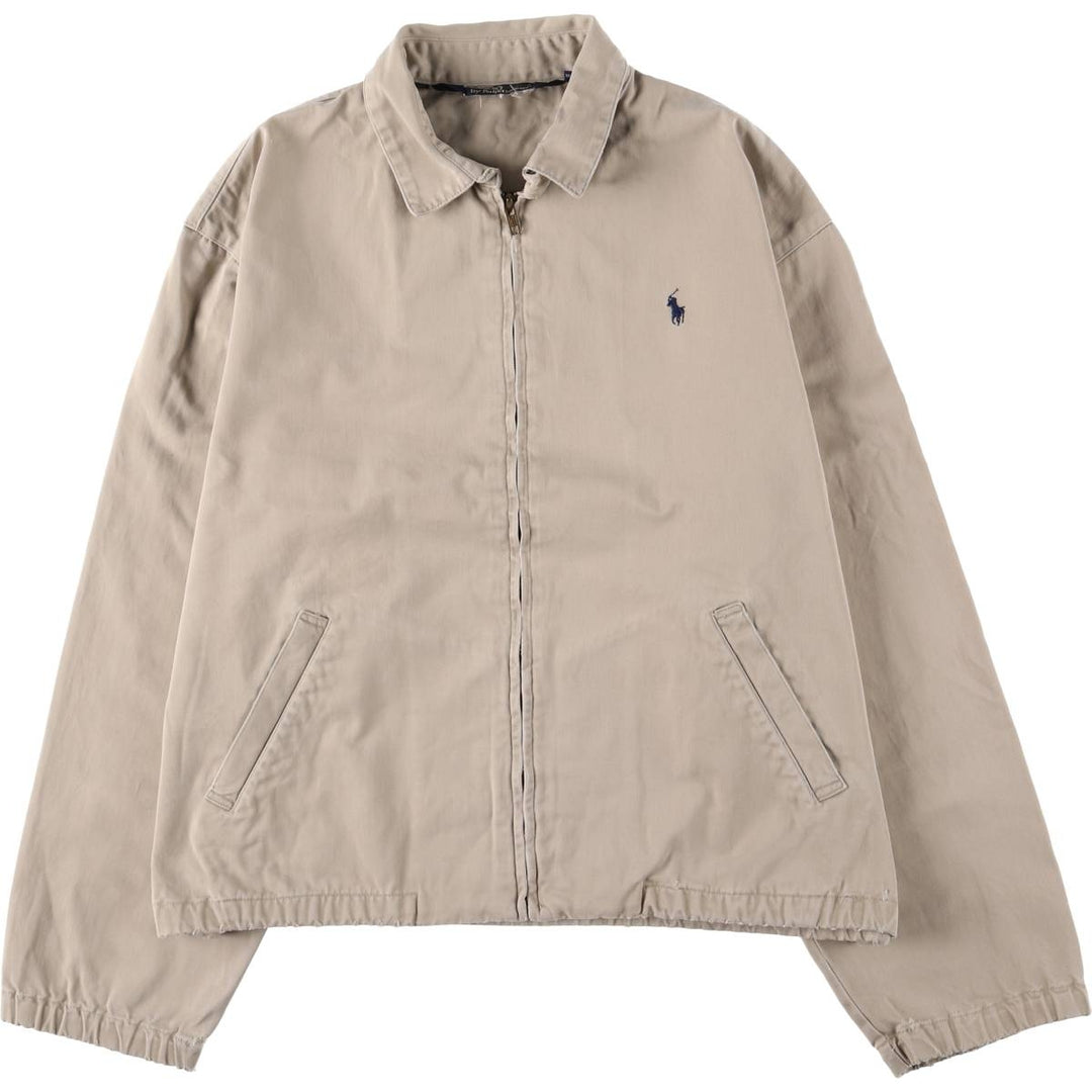 Ralph Lauren POLO by Ralph Lauren Swing Top Sports Jacket Men's L size cotton Beige type Vintage Second Hand