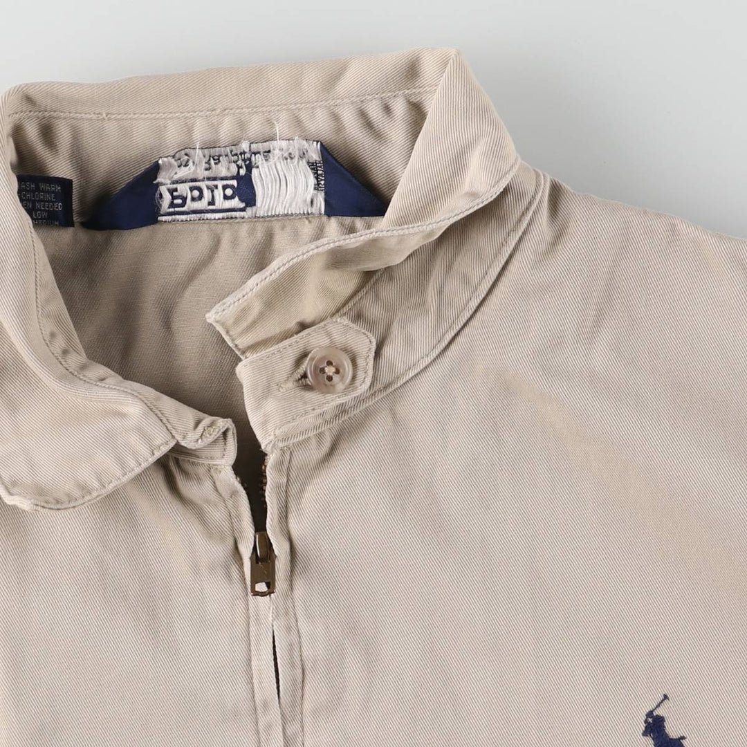 Ralph Lauren POLO by Ralph Lauren Swing Top Sports Jacket Men's L size cotton Beige type Vintage Second Hand