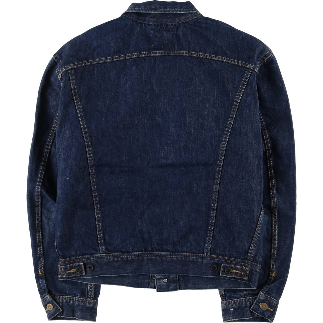 80'S Lee denim jacket, denim jacket, men's size L, vintage cotton blue type Vintage Second Hand