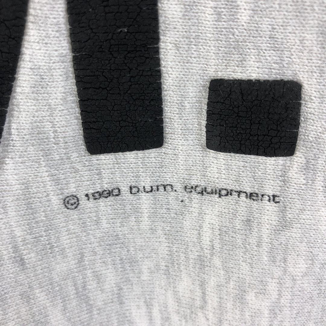 Vintage 90'S BUM print sweatshirt, men's size L unclear gray type Vintage Second Hand