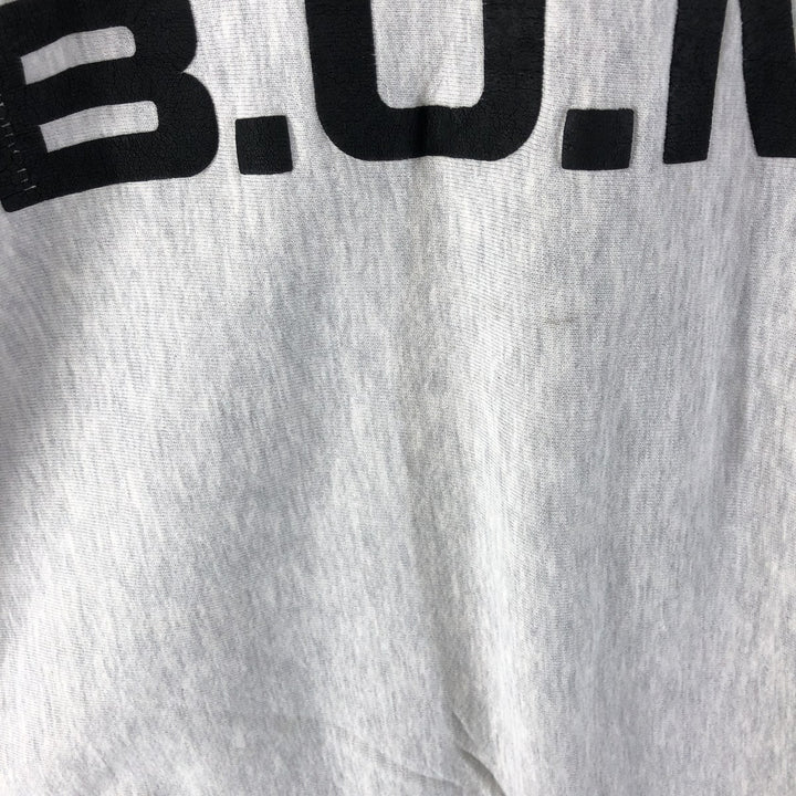 Vintage 90'S BUM print sweatshirt, men's size L unclear gray type Vintage Second Hand