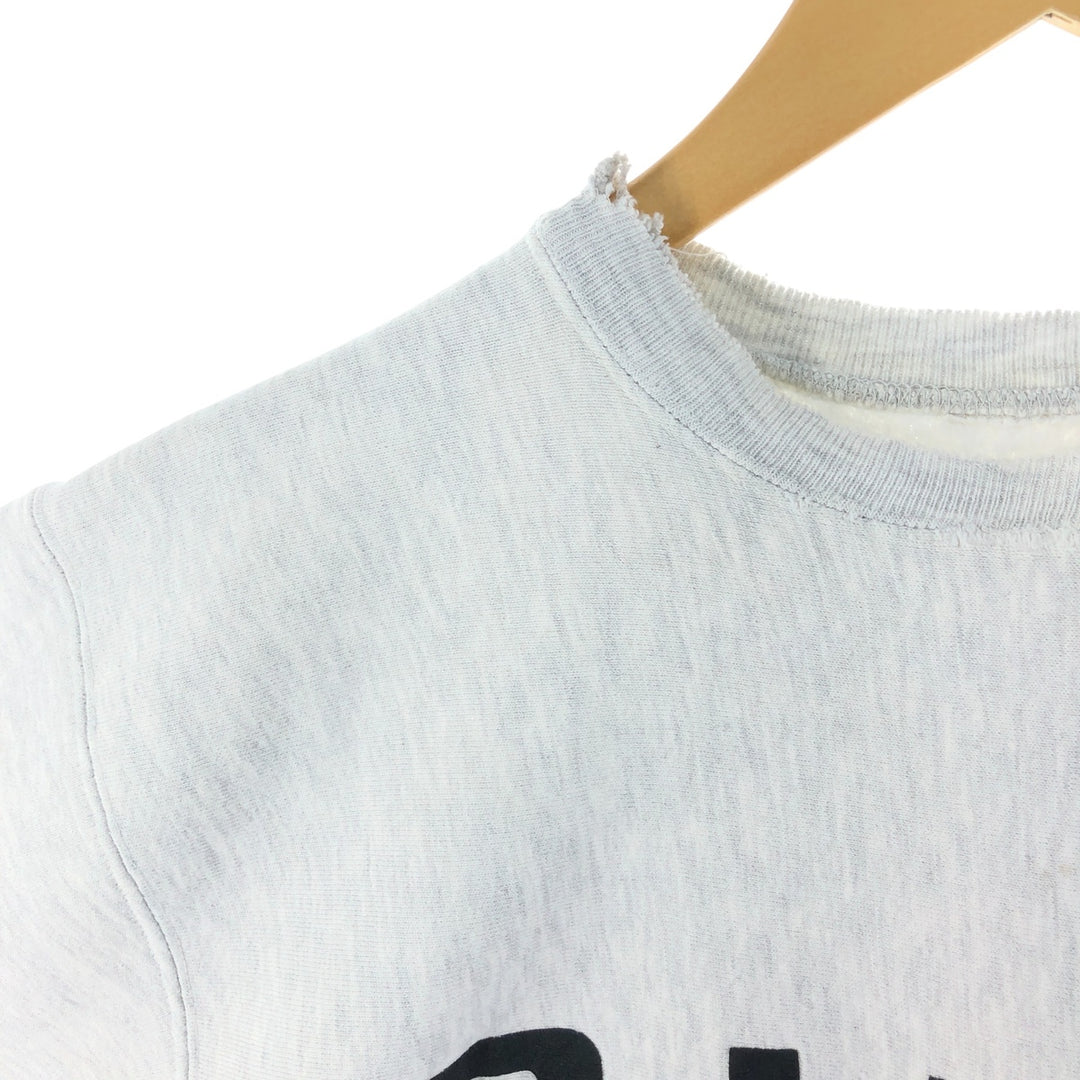 Vintage 90'S BUM print sweatshirt, men's size L unclear gray type Vintage Second Hand