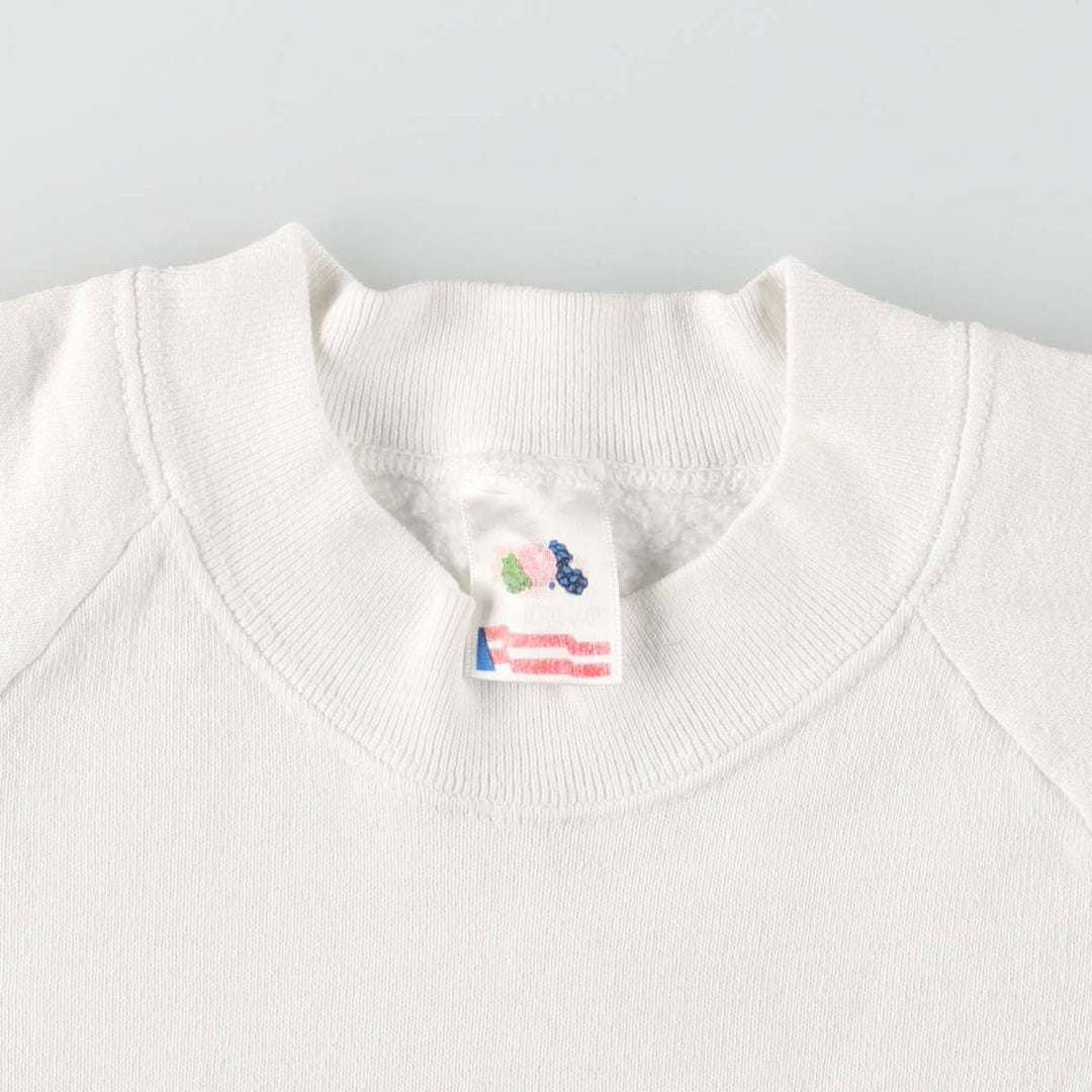 90'S Fruit of the Loom Drug Prevention Education Stars and Stripes Printed Sweatshirt, Men's Size L, Vintage unclear white type Vintage Second Hand