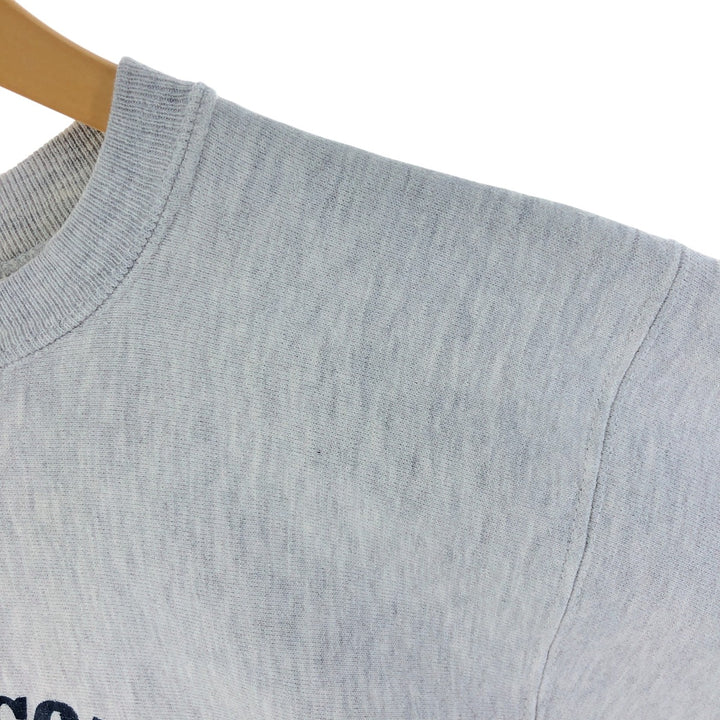 90'S Sophie SOFFE Reverse Weave Printed Sweatshirt Trainer Made in USA Men's Size L Vintage cotton gray type Vintage Second Hand