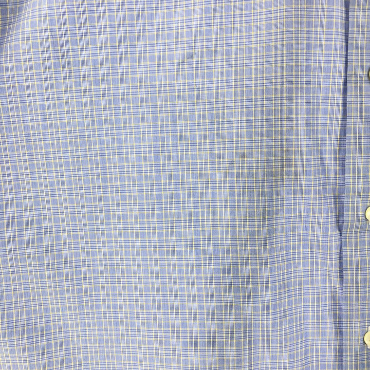 Brooks Brothers Est.1818 Long Sleeve Check Shirt, Men's M cotton blue type Vintage Second Hand