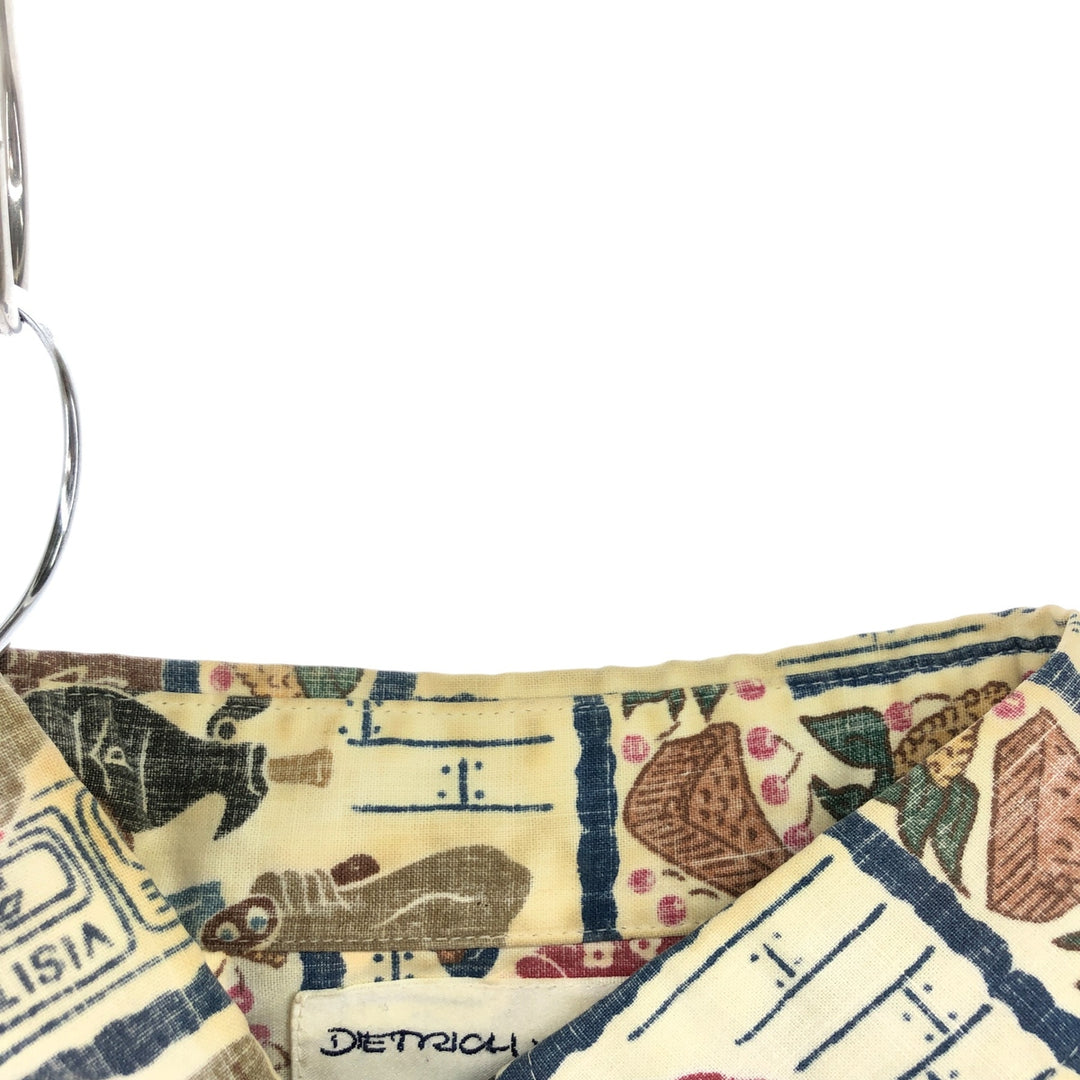 90'S Reyn Spooner Dietrich Variez Collection All-over Print Button-Down Hawaiian Aloha Shirt, Men's L Size cotton multicolor Vintage Second Hand