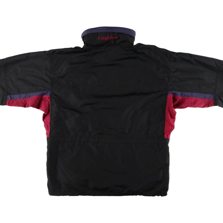 90'S Columbia Long's Peak White Tag Mountain Jacket Shell Jacket Women's L Size Vintage Nylon black type Vintage Second Hand