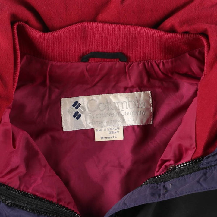 90'S Columbia Long's Peak White Tag Mountain Jacket Shell Jacket Women's L Size Vintage Nylon black type Vintage Second Hand