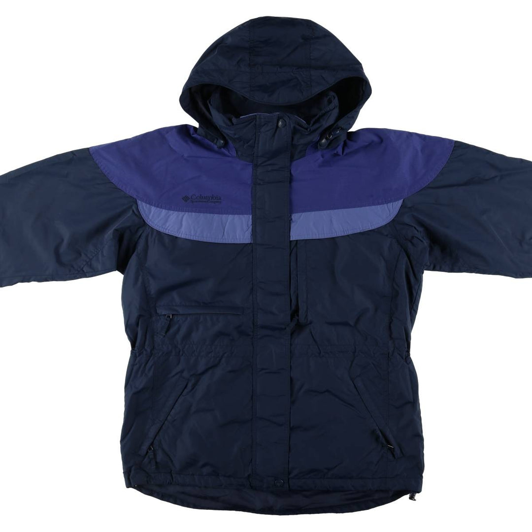 00'S Columbia Mountain Parka Shell Jacket Women's Size L Nylon navy blue type Vintage Second Hand