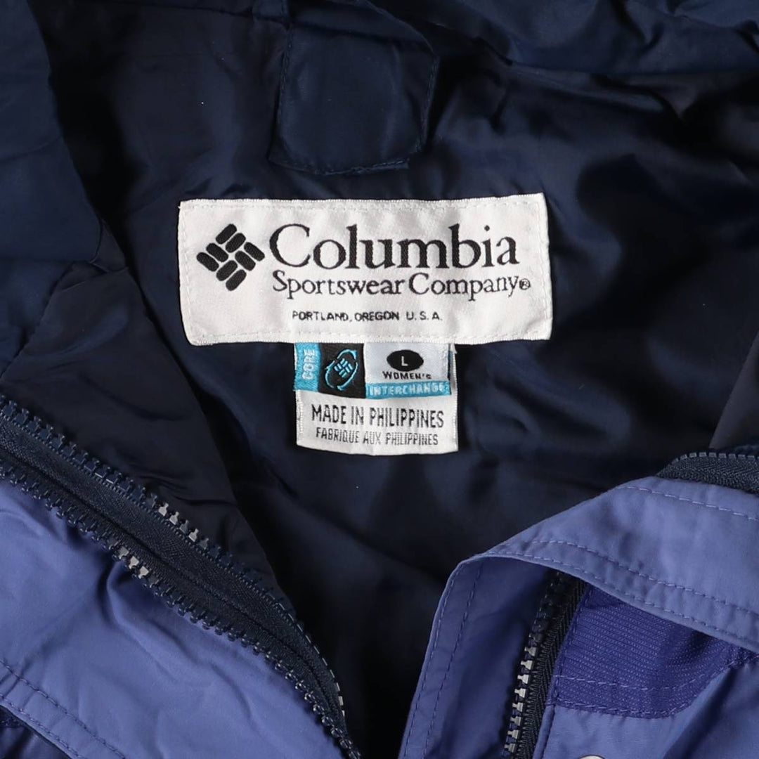 00'S Columbia Mountain Parka Shell Jacket Women's Size L Nylon navy blue type Vintage Second Hand