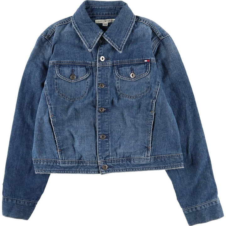 Tommy Hilfiger denim jacket, denim jacket, women's XL size cotton blue type Vintage Second Hand