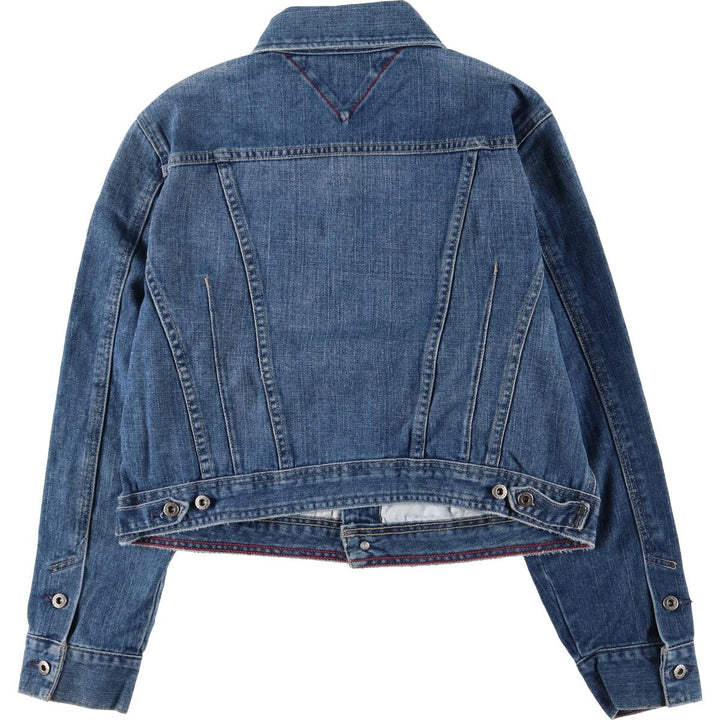 Tommy Hilfiger denim jacket, denim jacket, women's XL size cotton blue type Vintage Second Hand