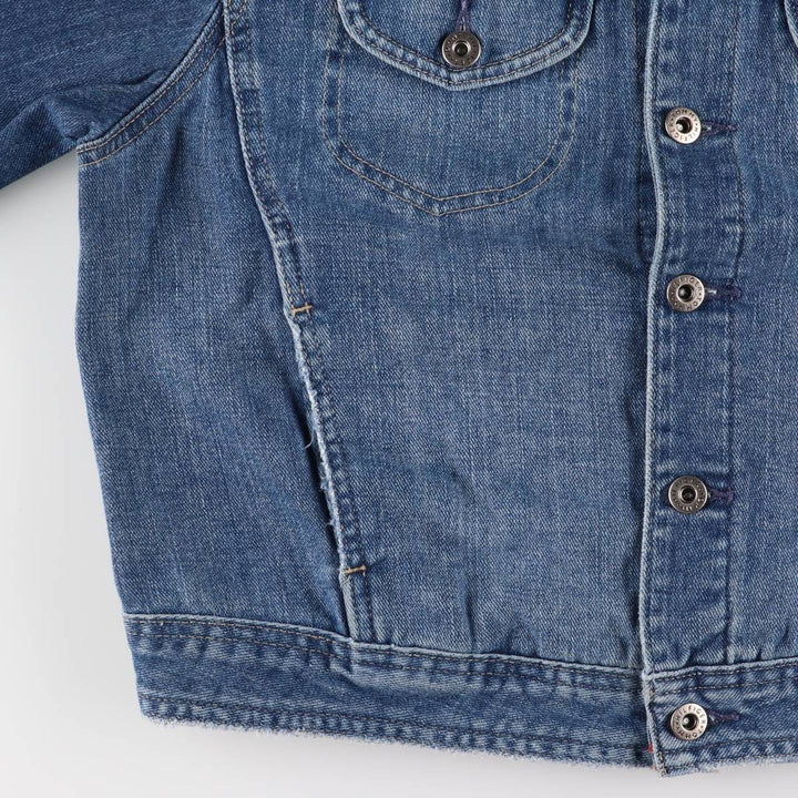 Tommy Hilfiger denim jacket, denim jacket, women's XL size cotton blue type Vintage Second Hand