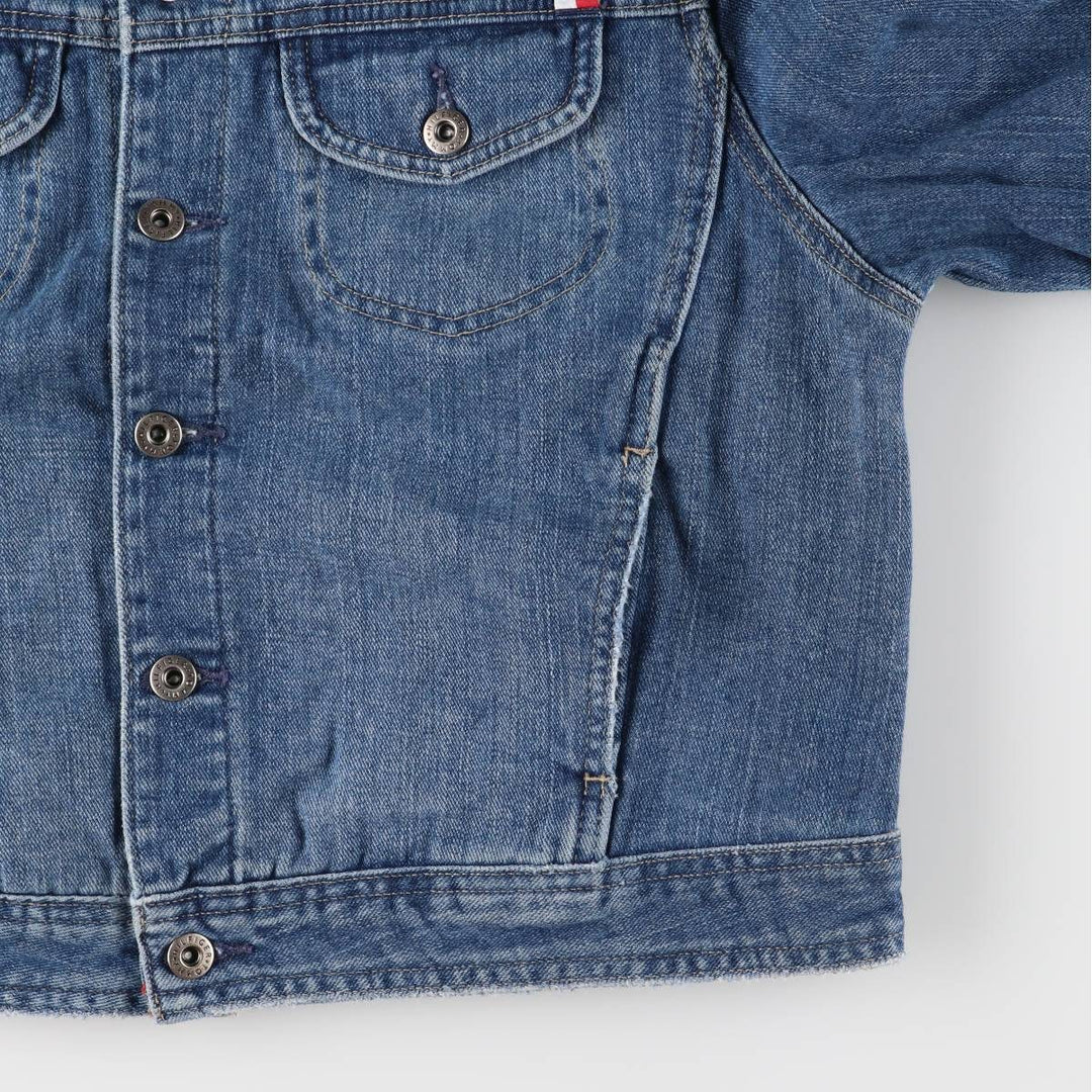 Tommy Hilfiger denim jacket, denim jacket, women's XL size cotton blue type Vintage Second Hand