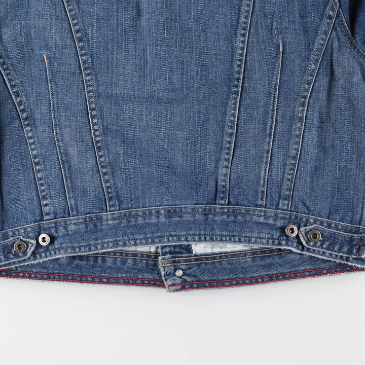 Tommy Hilfiger denim jacket, denim jacket, women's XL size cotton blue type Vintage Second Hand