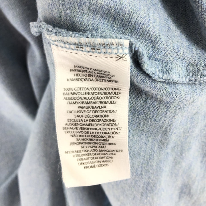 Ralph Lauren POLO RALPH LAUREN CLASSIC FIT short sleeve polo shirt for men size L cotton Blue type light blue Vintage Second Hand