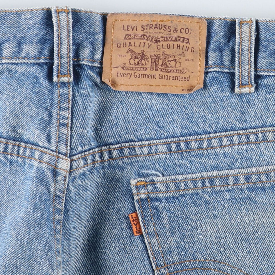 Levi's 50634-02120 Orange Tab Tapered Denim Pants Made in Canada Men's W37 Vintage cotton blue type Vintage Second Hand