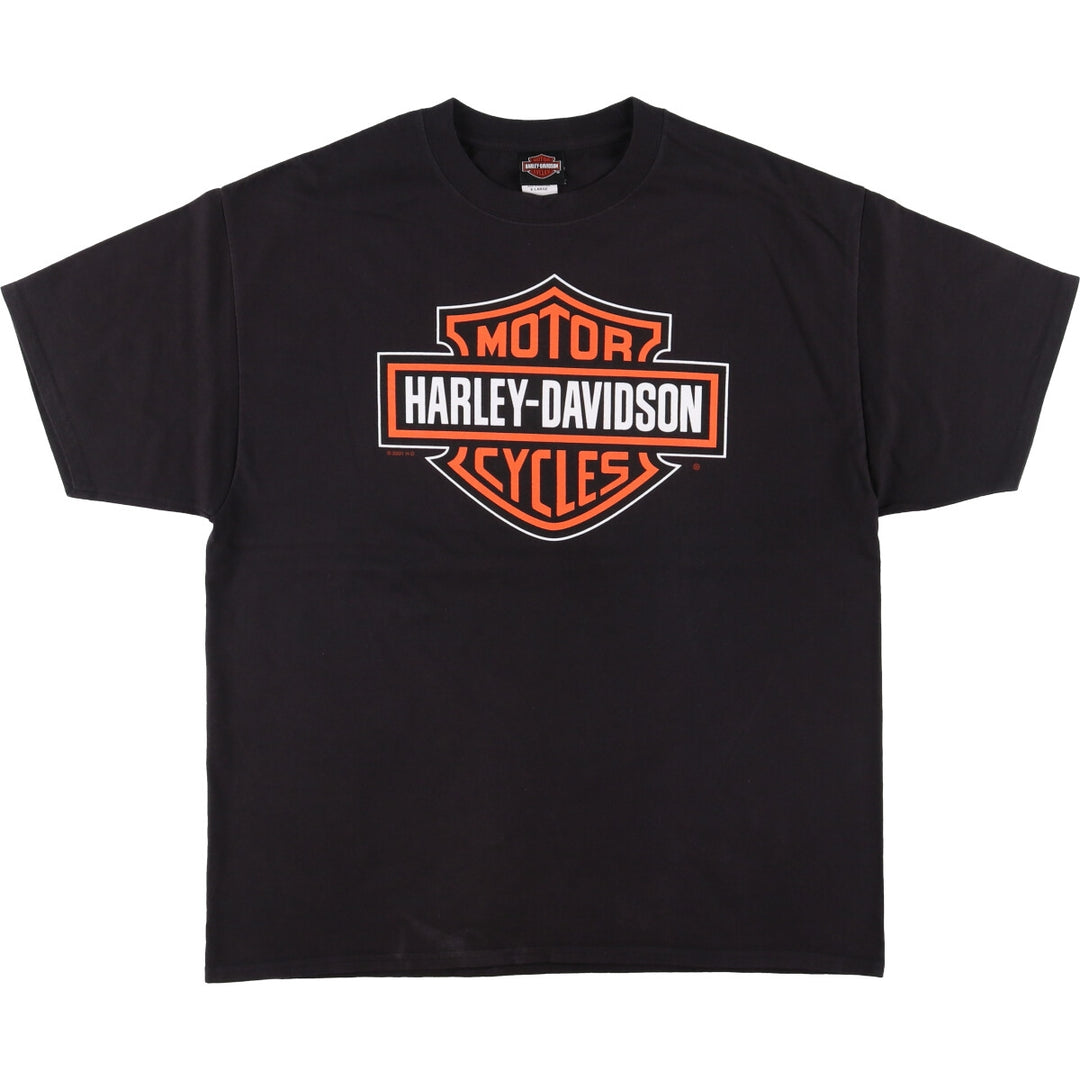 Harley-Davidson Motorcycle Bike T-shirt, Men's XL size cotton black type Vintage Second Hand