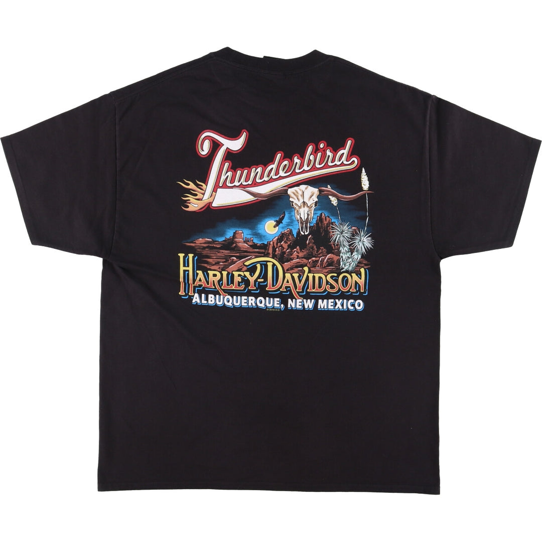Harley-Davidson Motorcycle Bike T-shirt, Men's XL size cotton black type Vintage Second Hand