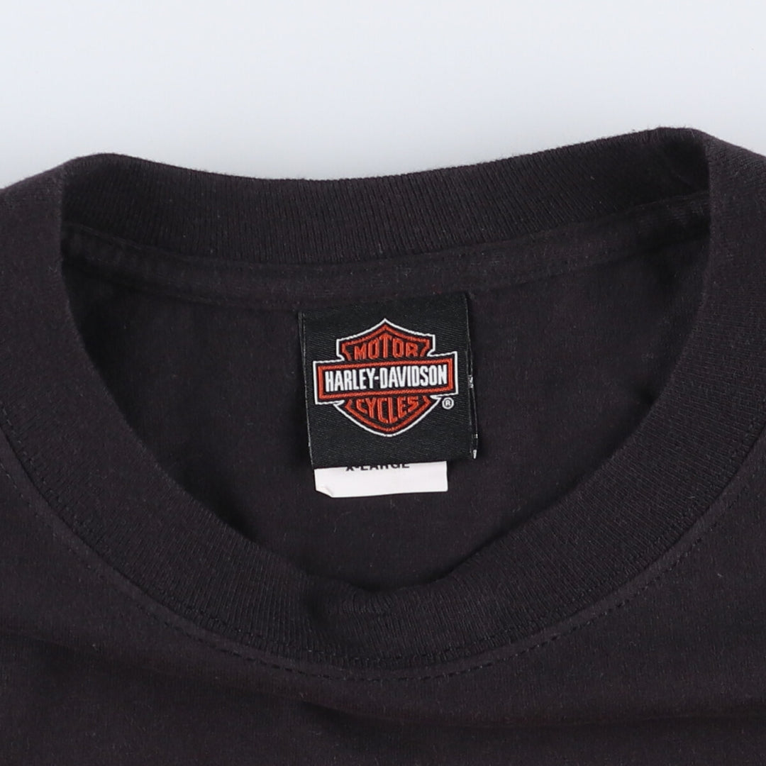 Harley-Davidson Motorcycle Bike T-shirt, Men's XL size cotton black type Vintage Second Hand