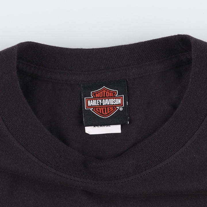 Harley-Davidson Motorcycle Bike T-shirt, Men's XL size cotton black type Vintage Second Hand