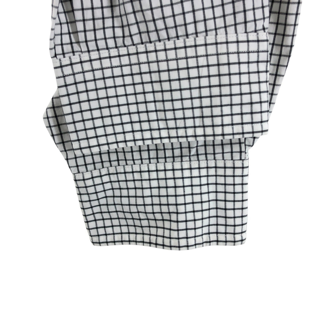 Ralph Lauren Classic Fit Long Sleeve Button Down Check Shirt Men's XXL cotton white type Vintage Second Hand