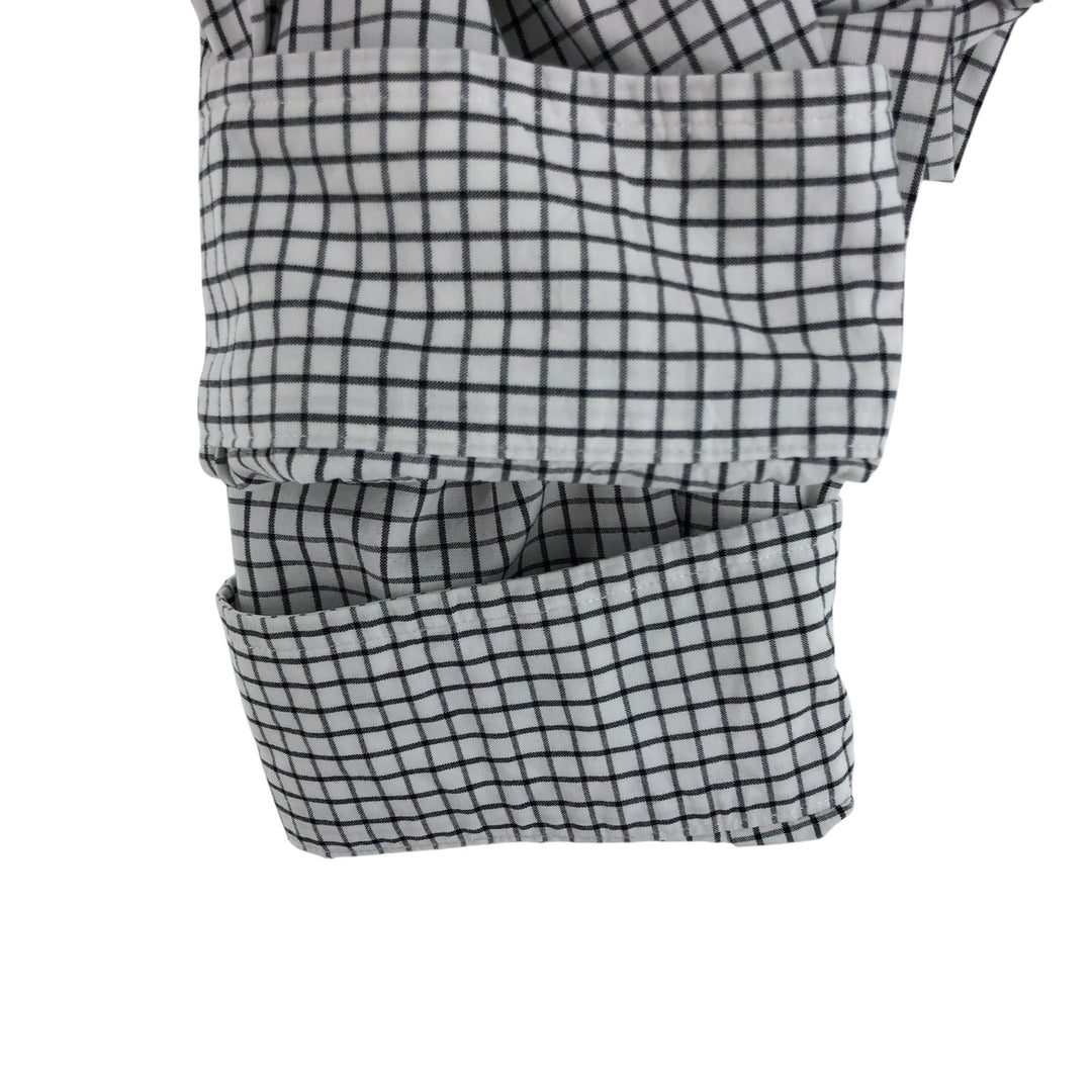 Ralph Lauren Classic Fit Long Sleeve Button Down Check Shirt Men's XXL cotton white type Vintage Second Hand