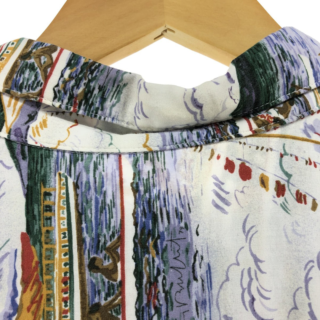 Reyn Spooner Guy Buffet All-over Rayon Hawaiian Aloha Shirt Made in Hawaii Men's XL Rayon multicolor Vintage Second Hand