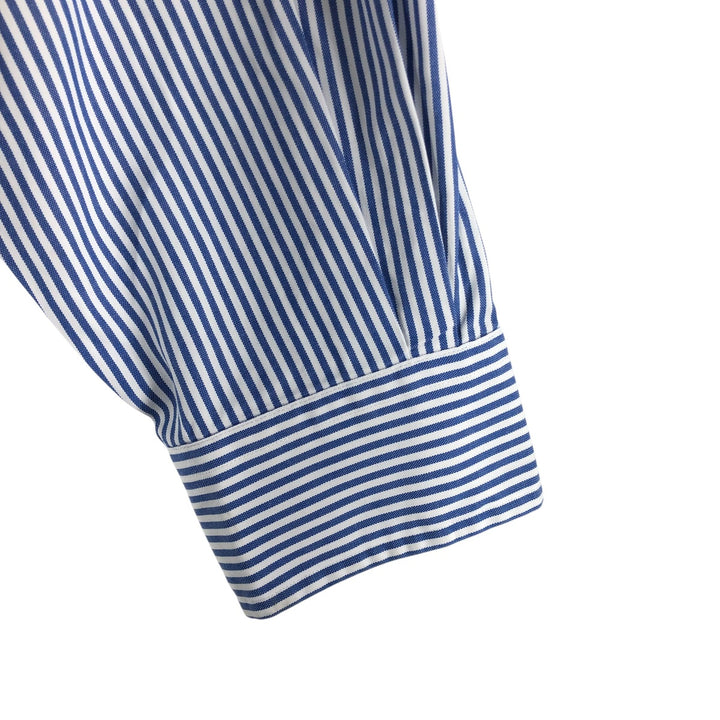Ralph Lauren YARMOUTH Long Sleeve Button-Down Striped Shirt, Men's Size L cotton blue type Vintage Second Hand