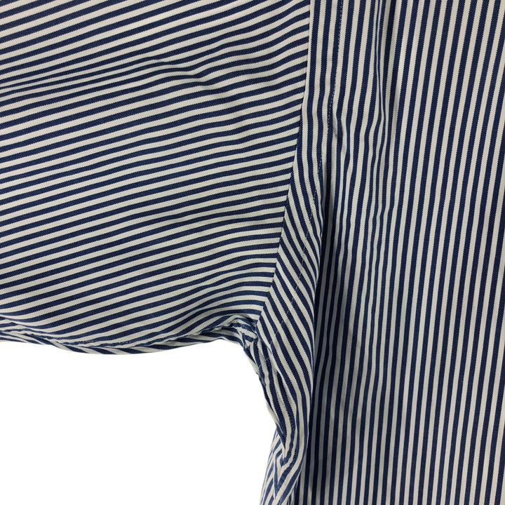 Ralph Lauren YARMOUTH Long Sleeve Button-Down Striped Shirt, Men's Size L cotton blue type Vintage Second Hand