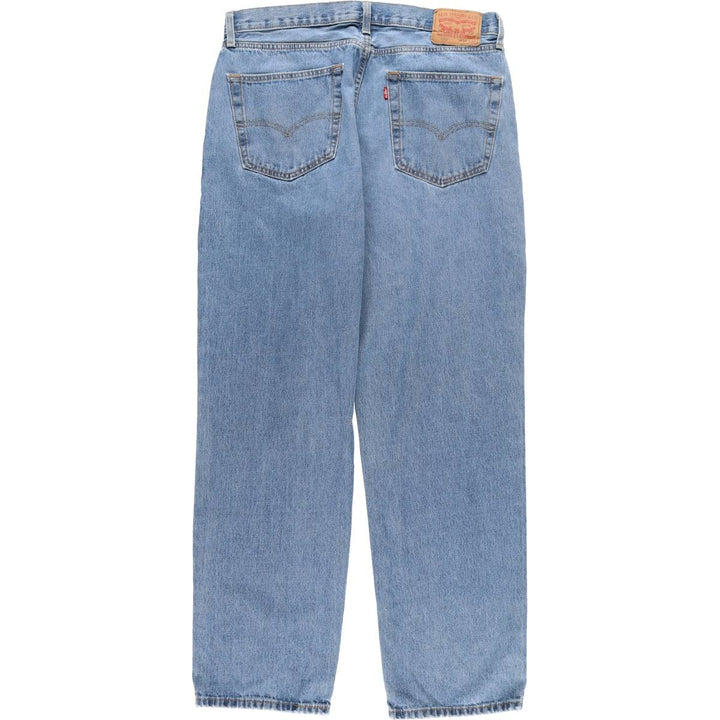 Levi's 550 tapered denim pants for men, size w37 cotton Blue type light blue Vintage Second Hand