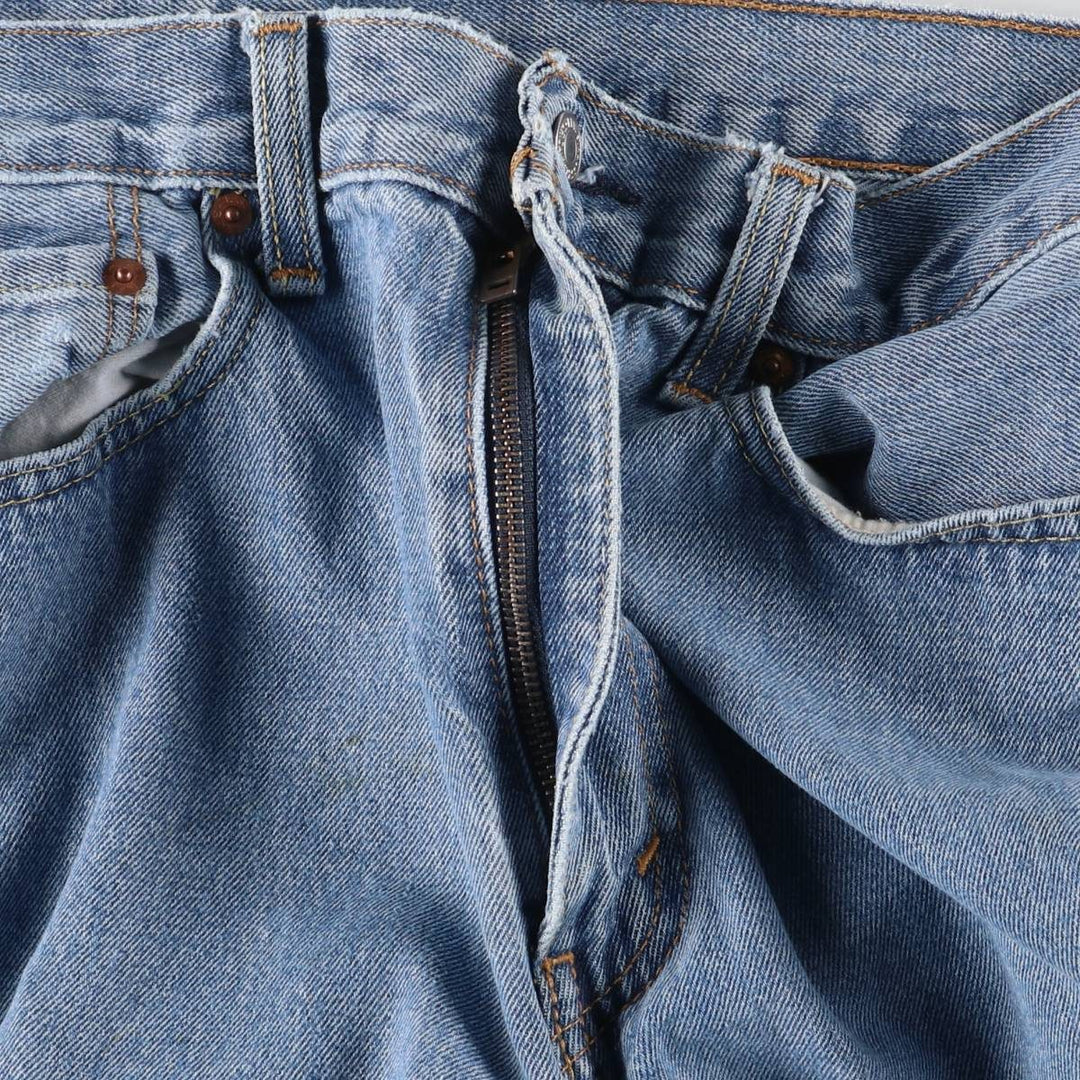 Levi's 550 tapered denim pants for men, size w37 cotton Blue type light blue Vintage Second Hand