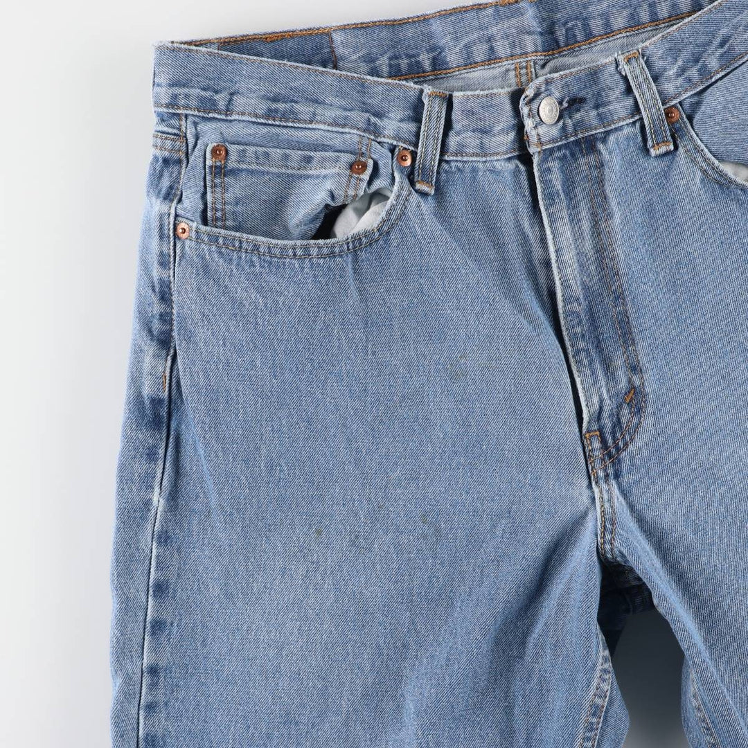 Levi's 550 tapered denim pants for men, size w37 cotton Blue type light blue Vintage Second Hand