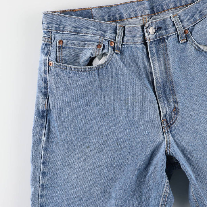 Levi's 550 tapered denim pants for men, size w37 cotton Blue type light blue Vintage Second Hand
