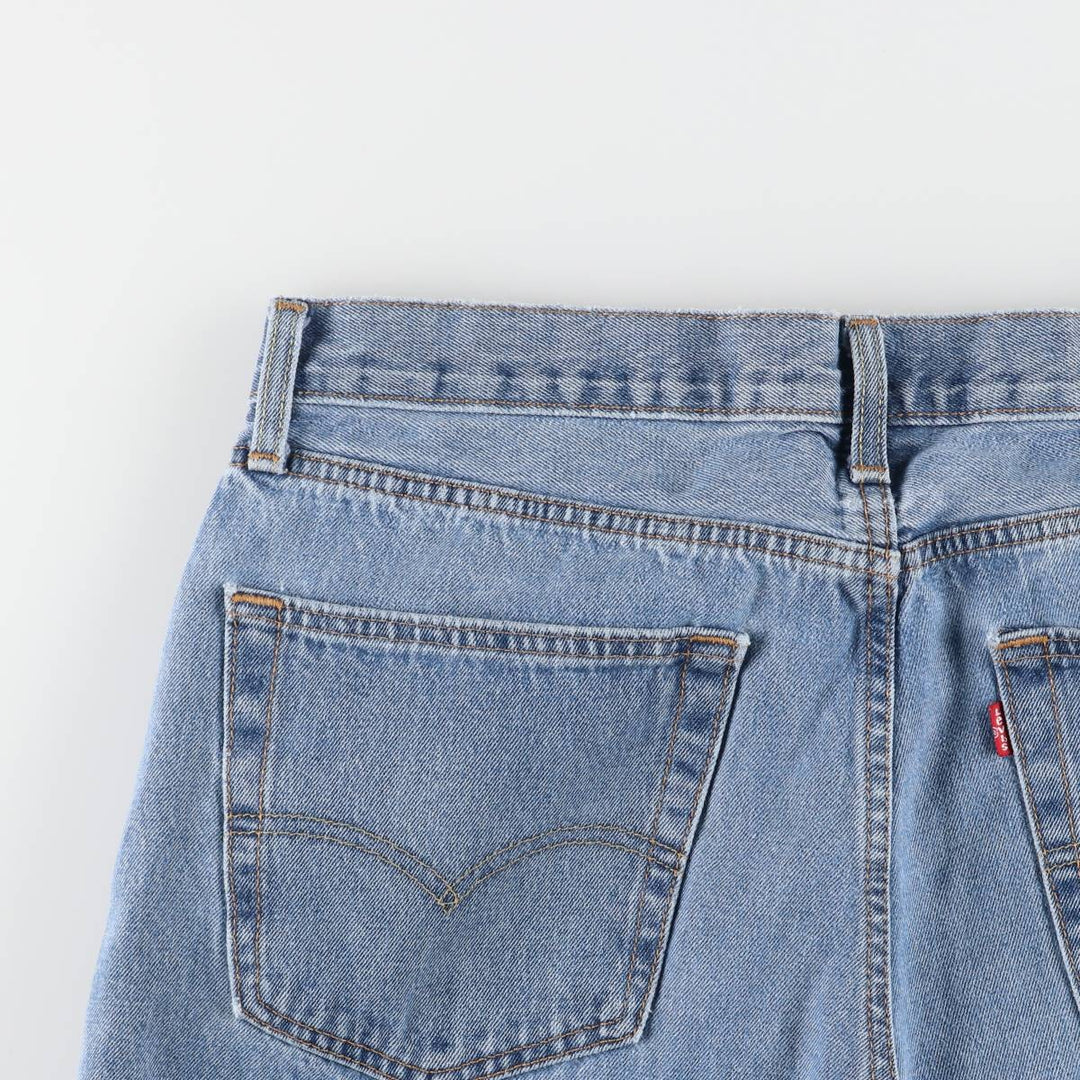 Levi's 550 tapered denim pants for men, size w37 cotton Blue type light blue Vintage Second Hand