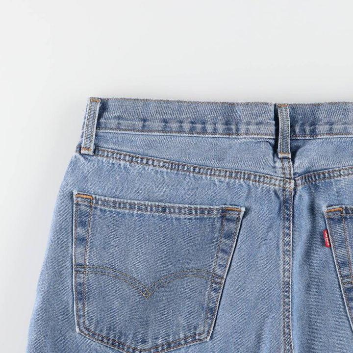 Levi's 550 tapered denim pants for men, size w37 cotton Blue type light blue Vintage Second Hand