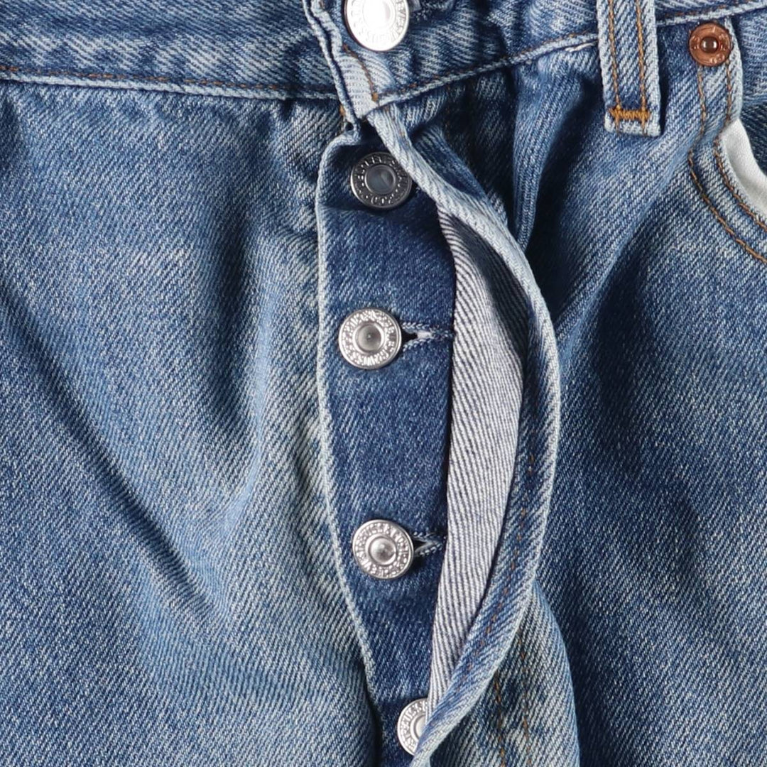 Levi's 501 Euro model straight denim pants for men, size W34 cotton blue type Vintage Second Hand
