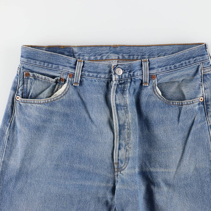 Levi's 501 Euro model straight denim pants for men, size W34 cotton blue type Vintage Second Hand